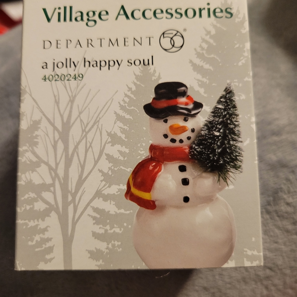 Department 56, Village Accessories, A Jolly Happy Soul (4020249)
